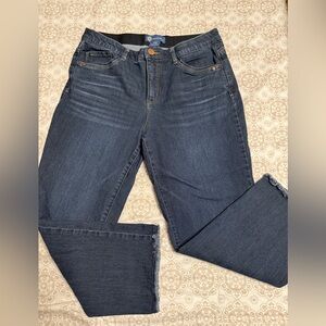 Womens Democracy “Ab”solution® High Rise Fray Slim Leg Jeans